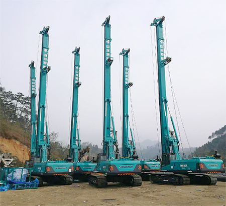 新年献礼ezweb易利娱乐平台智能9台SWDM25旋挖钻机征战越南