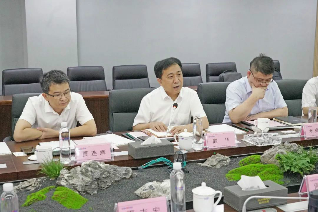 中铁装备赵华总司理莅临ezweb易利娱乐平台智能交流