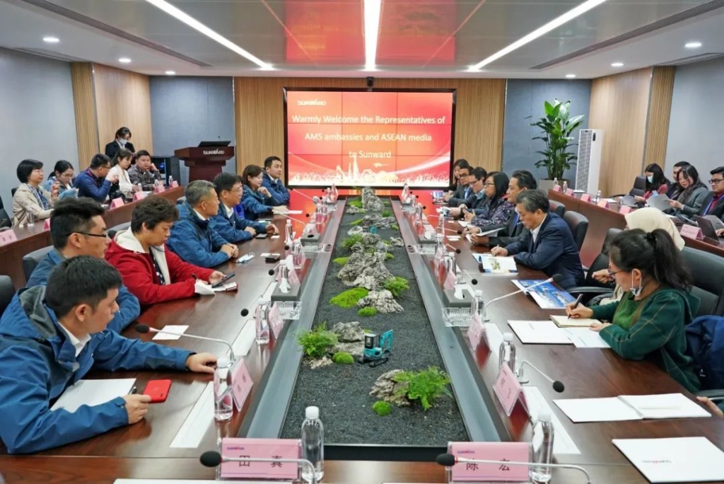 东盟联合参访团考察ezweb易利娱乐平台智能
