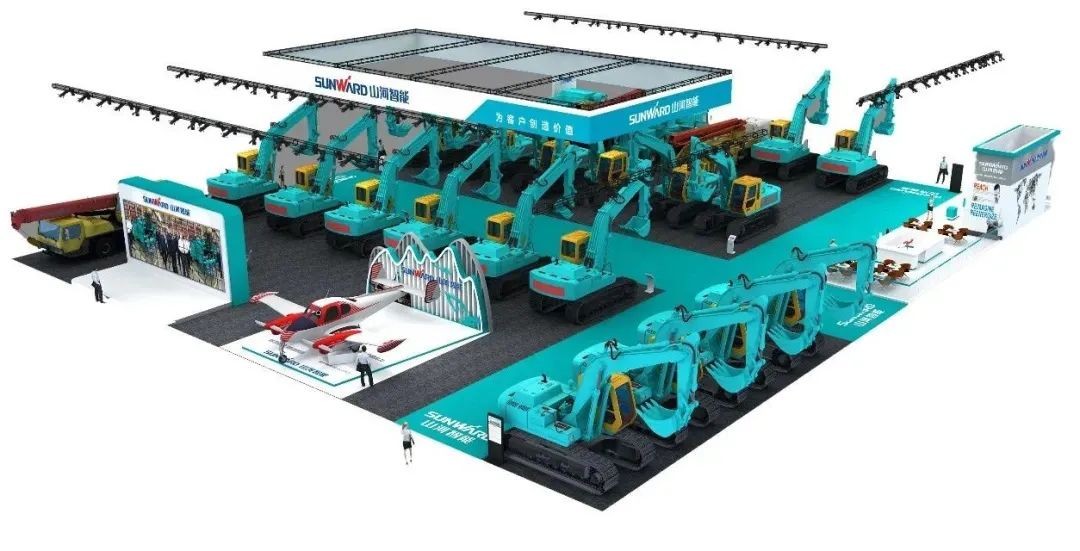 进场布展！2021年长沙国际工程机械展倒计时，ezweb易利娱乐平台智能展区亮点提前剧透