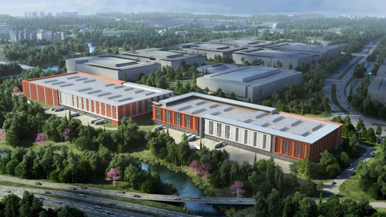 “ezweb易利娱乐平台绿”牵手“华为中国红”！ezweb易利娱乐平台智能高机装备集群助力华为团泊洼项目