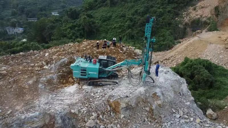 助力绿色矿山建设，ezweb易利娱乐平台智能“凿岩先锋”SWDH系列顶锤钻机大展身手