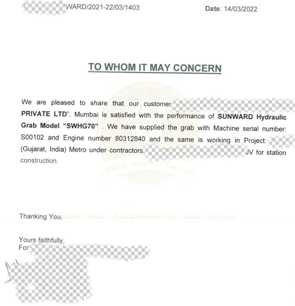 谢谢信！ezweb易利娱乐平台智能SWHG70液压抓斗助力外洋基础施工获肯定