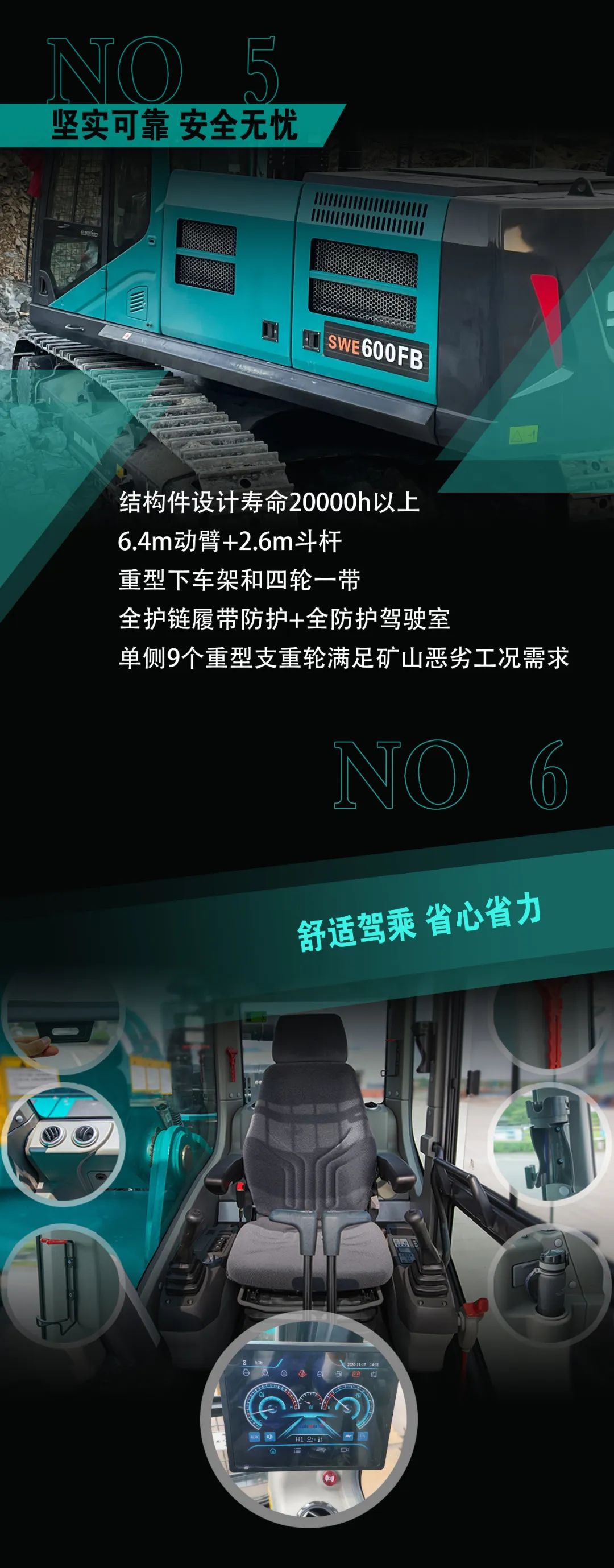 一图读懂 | 专为矿山重载施工而生！ezweb易利娱乐平台智能SWE600FB破碎锤重磅回归