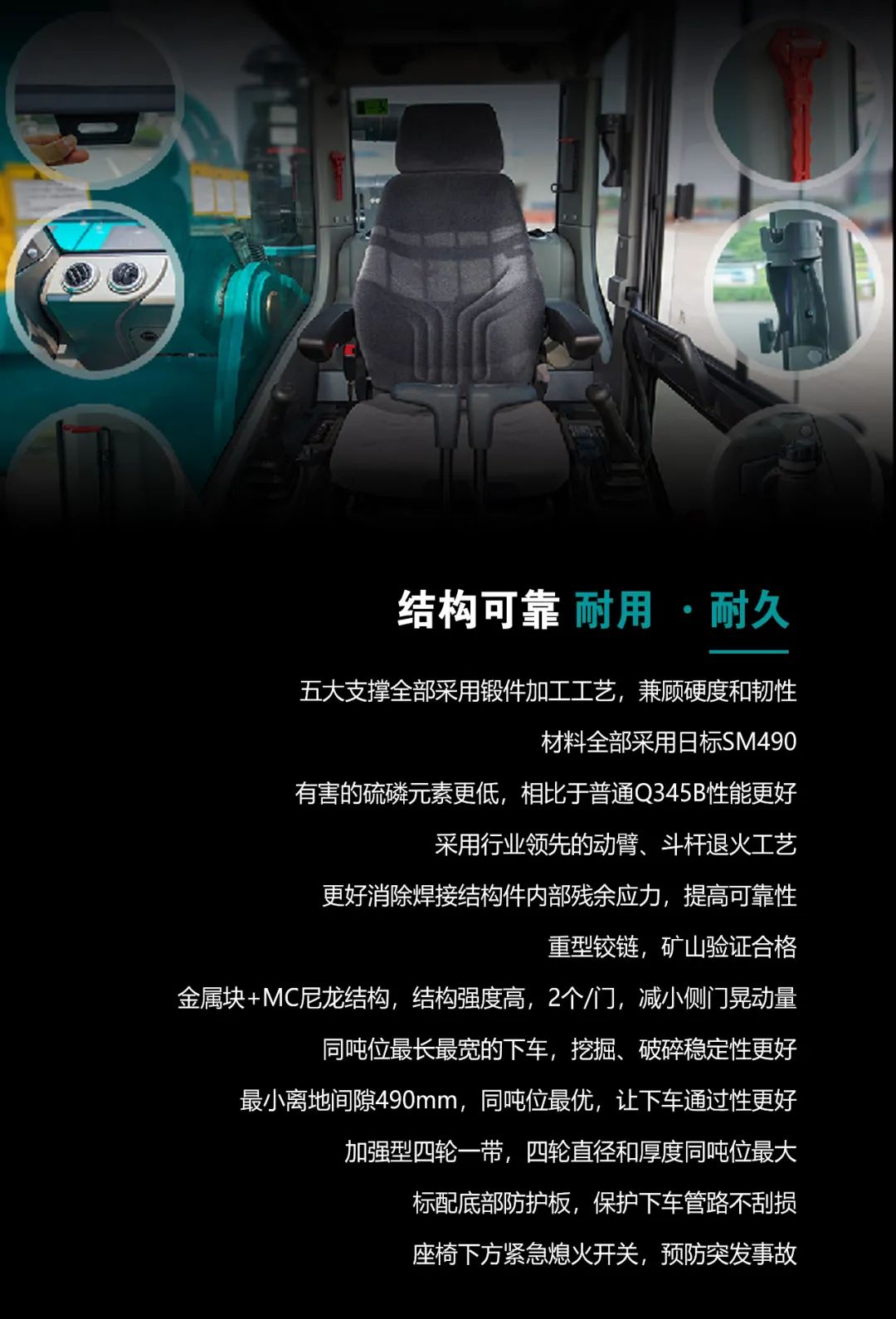 一图读懂 | 高配、高效！ezweb易利娱乐平台智能新一代26吨级挖掘机助您“掘”胜千里