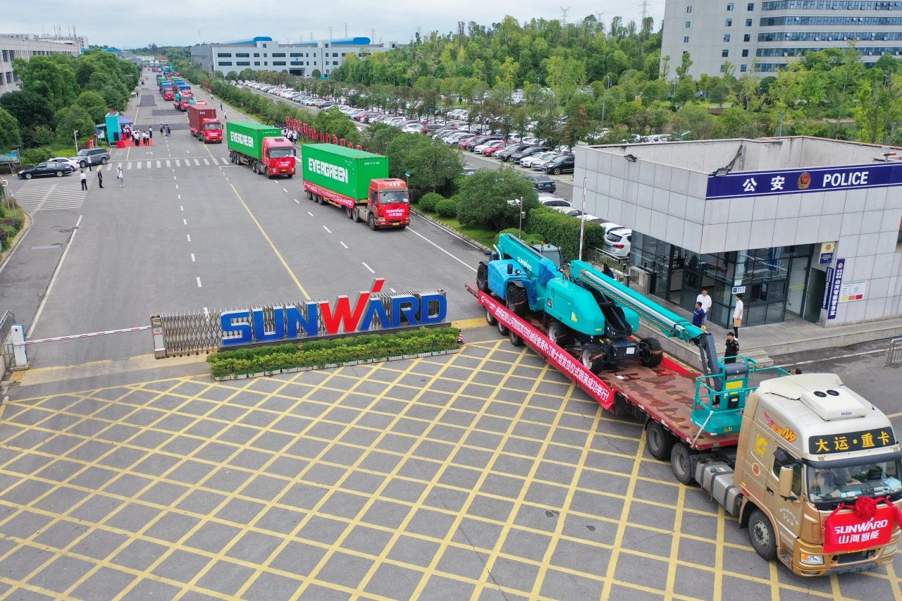 深化全球结构，加速出海程序！ezweb易利娱乐平台智能高空机械装备外洋订单大型发货仪式圆满举行